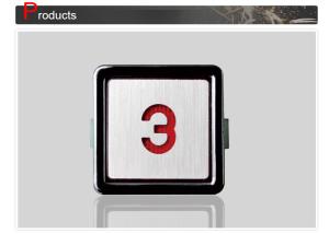 Buy cheap Elevator Digits Push Button Indicator with 45% ~ 90% Humidity , Size 32 x 32 mm product