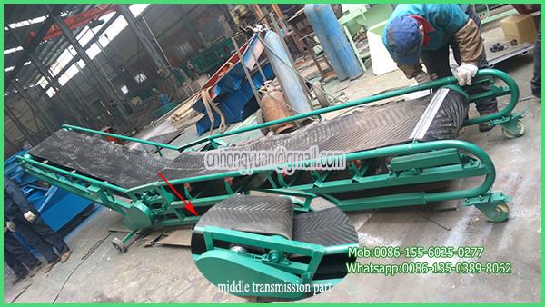 Quality vehilce unloading briquette coal roller belt conveyors for sale
