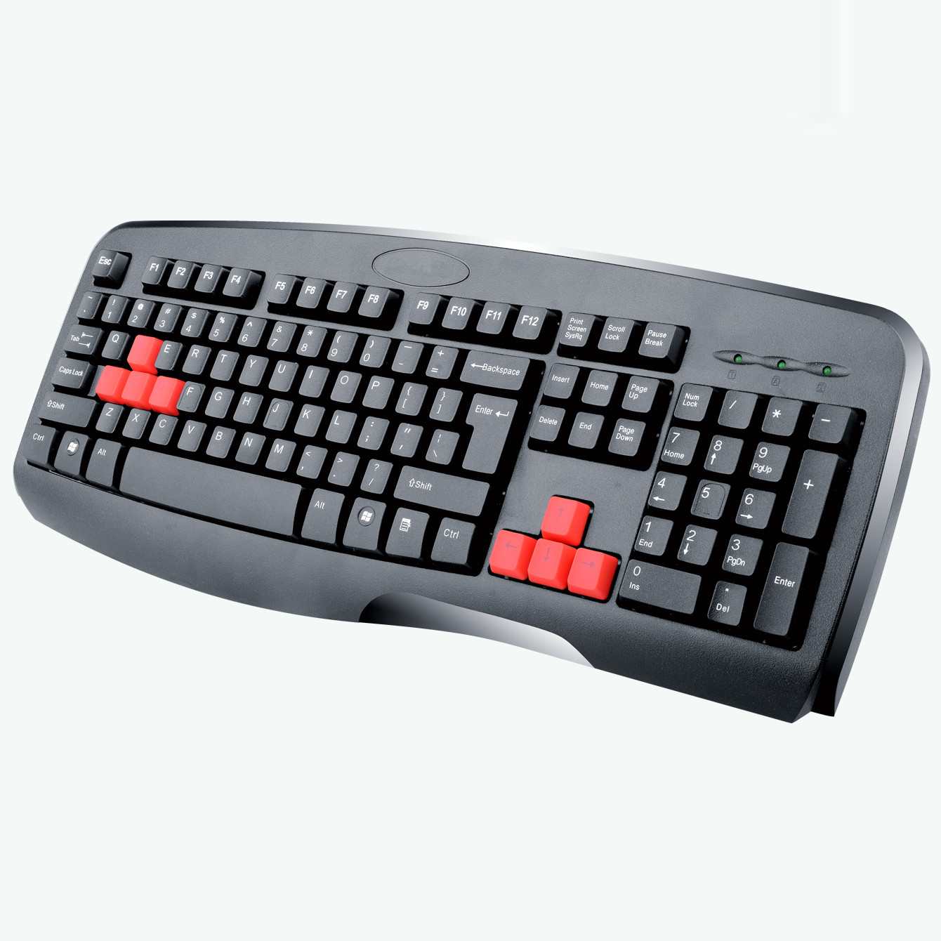 USB Interface Mechanical Gaming Keyboard , Black Mechanical Keyboard For Gaming Player