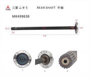 Buy cheap Rear Shaft Engines Spare Parts For Construction Machinery product