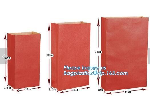 Custom Printing Recycled Brown Kraft Paper Bags,Custom Printed Factory Glassine Paper Bread Small Brown Bag, bagease