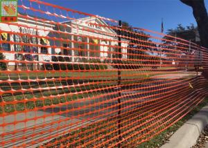Safety Temporary Plastic Construction Netting / Orange Construction Barrier