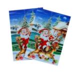 PLASTIC LENTICULAR 3d kid toy PP PET flip lenticular sheet printing snowman