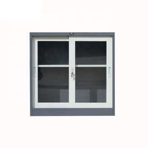 2 Sliding Door  Vertical Metal Bookshelf Fireproof Filing Cabinet