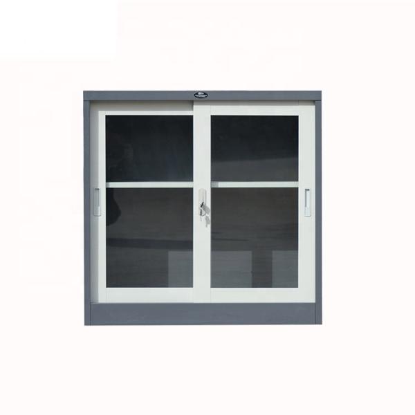 Quality 2 Sliding Door  Vertical Metal Bookshelf Fireproof Filing Cabinet for sale