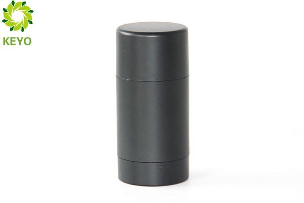 Quality Matte Black Deodorant Stick Containers , 50g AS Plastic Antiperspirant Bottles for sale
