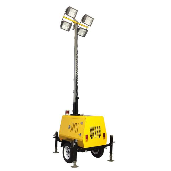Quality Diesel Generator Light Tower Portable Light Tower Generator 6.5kw For Construction Works for sale