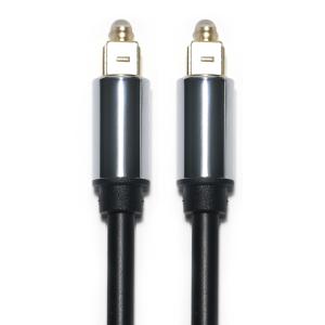 China Toslink Digital Optical Audio Cable OD5.0 Plated Alumium Alloy Shell Square Interface Cable for subwoofer 1.2M on sale