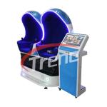 Black Shooting 9D Virtual Reality Simulator With Electric Servo System ISO 9001