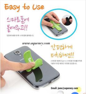 Custom One Touch-U Silicone Phone Stand Silicone Cell Phone Stand with logo Printing