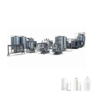 China 1000L / H Soya Milk / Yogurt Processing Plant , Skid Mounted Flavored Milk / Juice Production Line on sale
