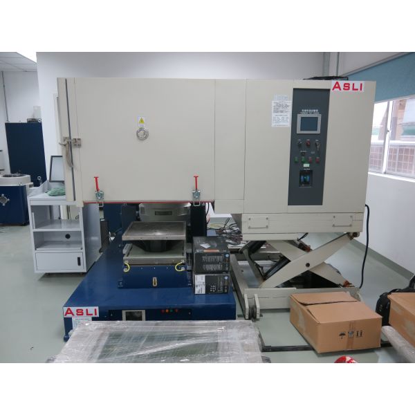 Vibration Shaker Bench With A Build On Climatic Chamber Testing Equipment System