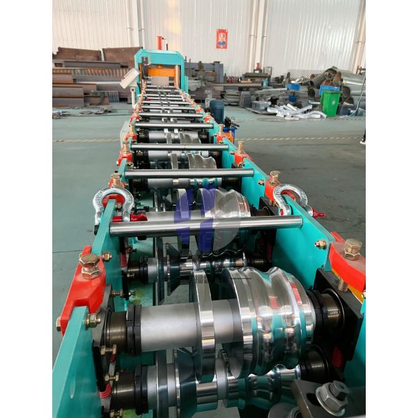 Hydraulic Pressure Gutter Downspout Roll Forming Machine with PLC Control and 16 Forming Stations
