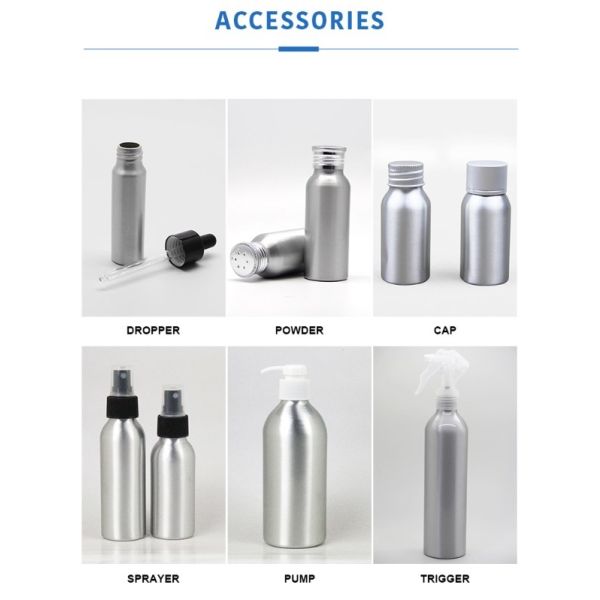 Aluminum Empty 10ml Essential Oil Spritzer Bottle