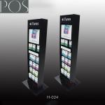 PDQ pop display stand with hooks for hang stools cardboard display rack stand