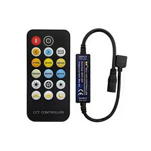 Buy cheap DC Dual Color Temperature LED Controller Dimmer With 17 Key Wireless RF Remote Control product