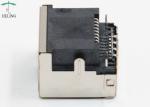 Through Hole PCB Mount RJ45 Jack 8P8C One Port Side Entry Built - In LED