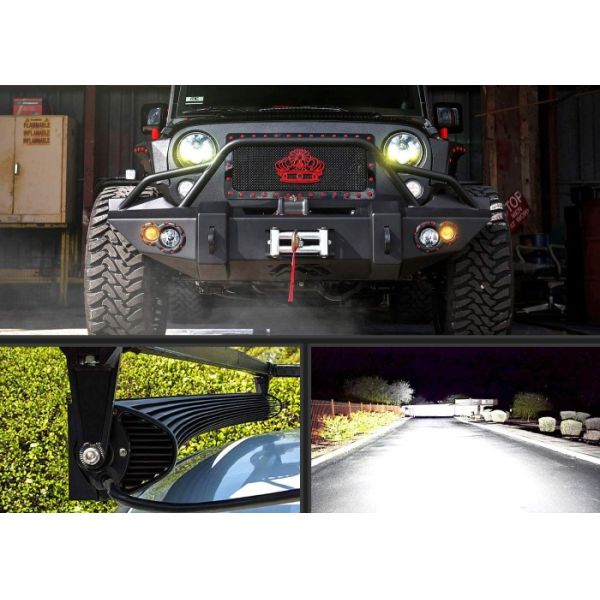 12 Voltage 783 Watt Curved LED Light Bar , High Power LED Driving Lights