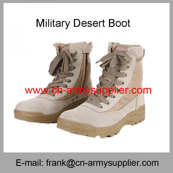 Quality Wholesale Cheap China Army Brown Suede Military SWAT Desert Boots for sale