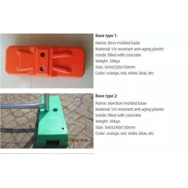 Anti Rust Galvanized Construction Barrier , Low Carbon Steel Temporary Fence Panels