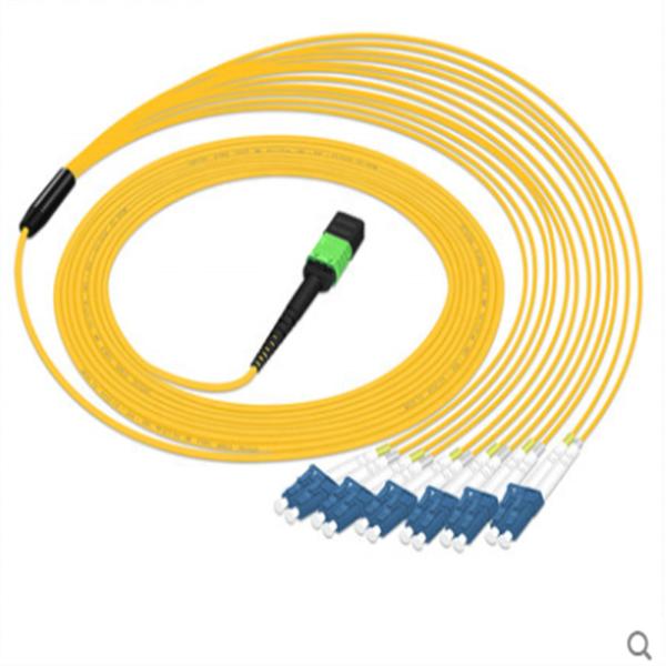Quality High Density MPO Patch Panel , 12 Core MTP MPO LC Mini Optical Patch Cord for sale