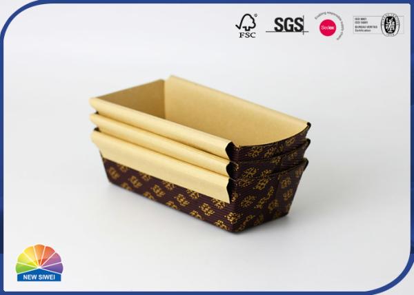 Quality 4c Print Cardboard Pallet Box Baking Pans Disposable Bread Pan for sale