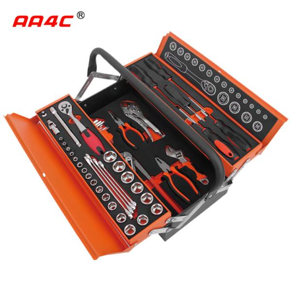 Quality AA4C 48pcs iron box aluminum toolbox set for sale