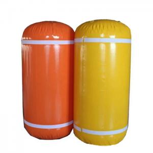 China Pillow Size Air Valves Boat Lift Flotation Bags , Cylindrical Underwater Lifting Bags on sale