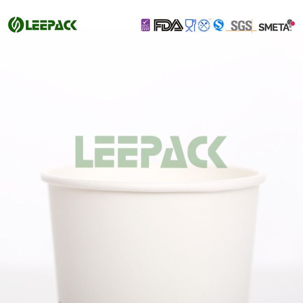 Single Wall , Double Wall Hot Paper Cups Food Grade With Logo Ptinting
