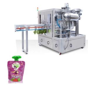 PLC Controlled Flexible Pouch Filling Sealing Equipment For Consistent Filling