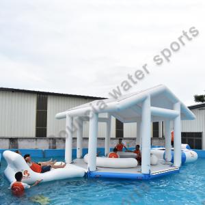 China Inflatable Floating Island With Water Trampoline on sale