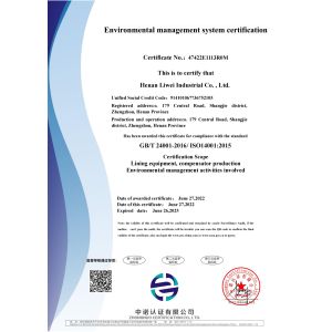 Henan Liwei Industry Co., Ltd. Certifications
