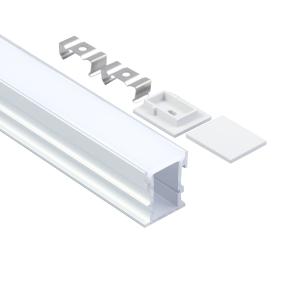 Buy cheap PC Diffuser Frosted Surface Mounted Aluminium Led Profile For Led Strip Lights product