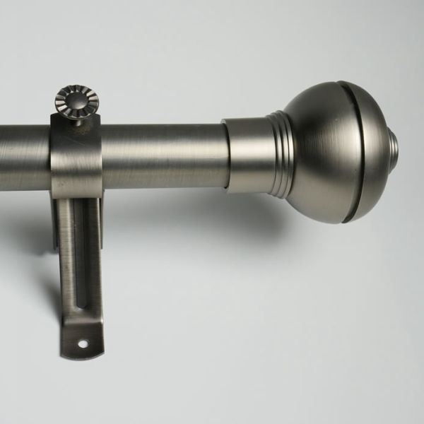 Home Decoration Plating Iron Adjustable Curtain Rod Finials