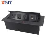 recessed power socket Type pop up table electrical power socket with USB charge
