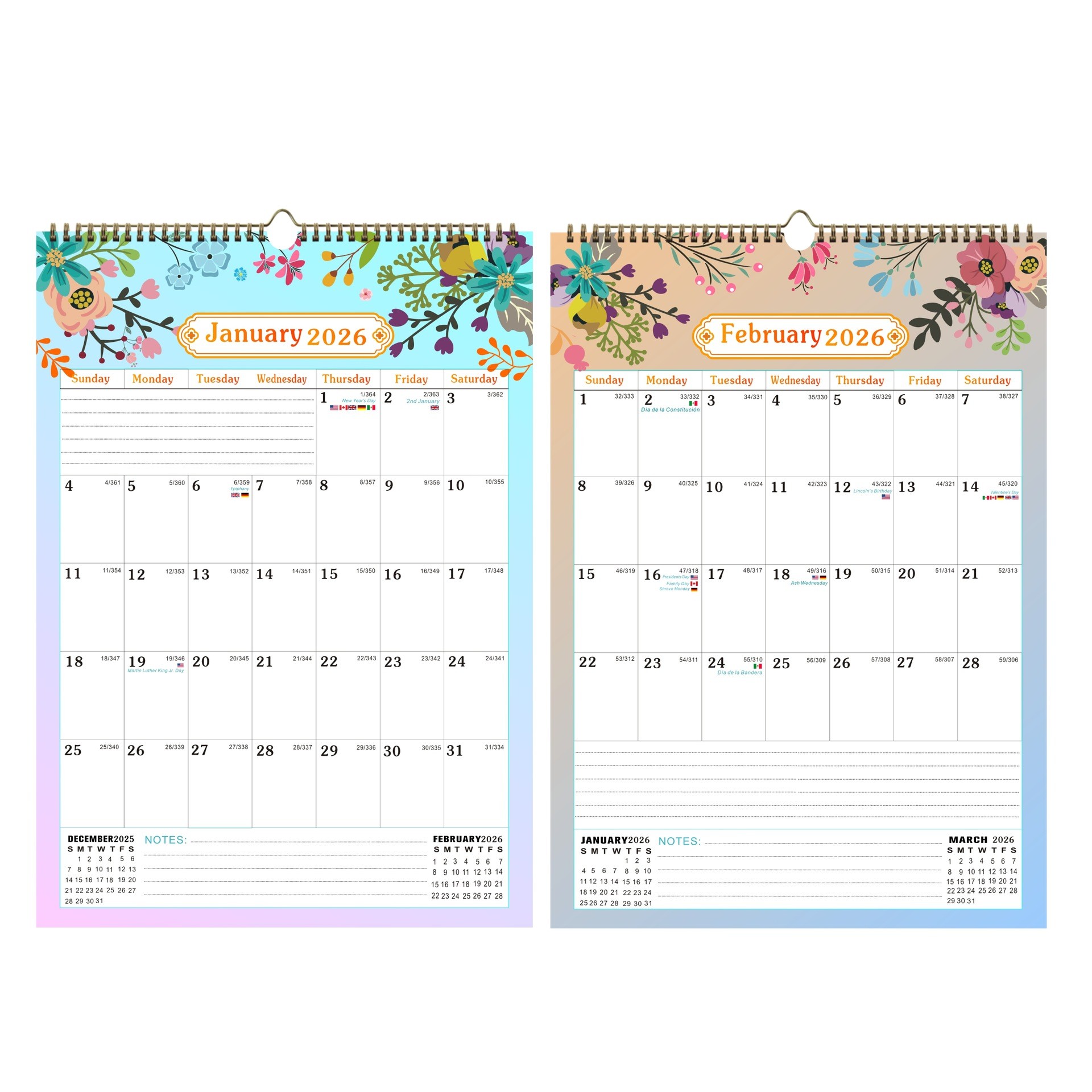 1 Calendar of Business Branded Custom Desk Calendars for End Month December