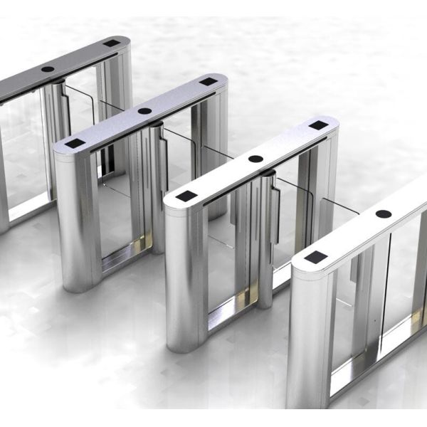 Bidirectional 40w RFID Access Swing Barrier Turnstile