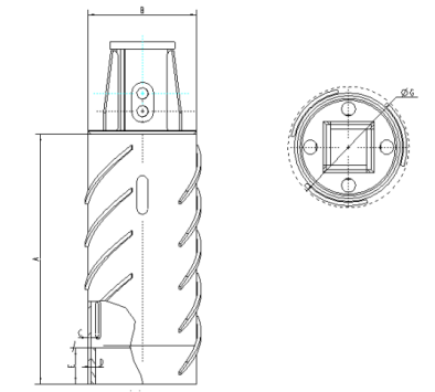 Private Customized Rotary Drilling Rig Accessories Core Barrel With Bullet Teeth