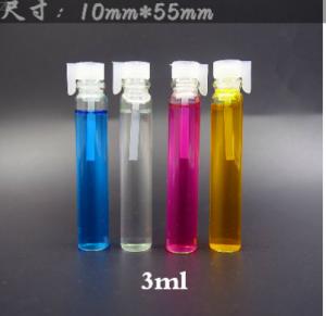 China 3ml  mini clear glass vial tube small perfume tester bottle on sale