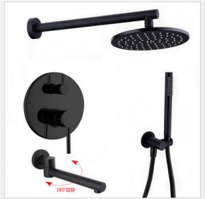 China Household Rust Proof Rain Shower Faucet , Round Head Wall Mount Shower Faucet on sale