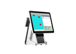 Dual Screen POS Computer Hardware , Automated Cash Register System Plastic Aluminium