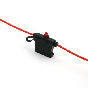 Buy cheap LPR-04B-I-12R 30A 12AWG Wire Regular Blade In Line Fuse Holder With Indicating LED Light product
