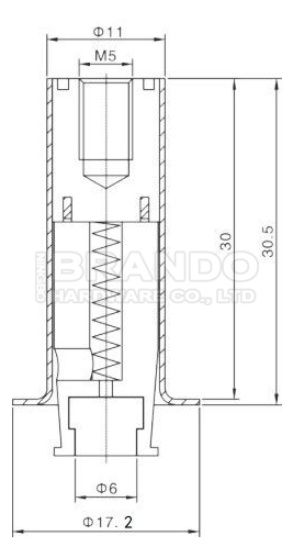 RO SV Plastic Solenoid Valve Core Tube And Plunger For Water Purifier