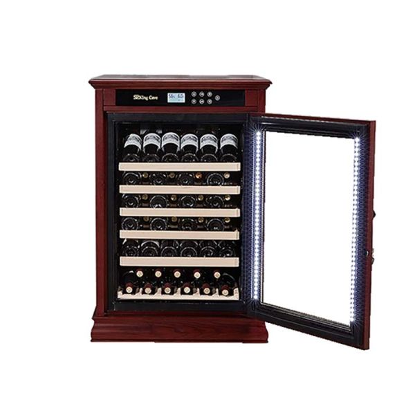 Classic Wine Cooler Cabinet With American Oak Shell Adjustable Shelves