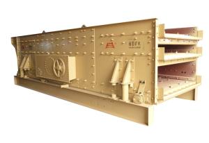 China HLH Yellow Linear Motion Vibrating Screen Crusher 200-600t/H on sale