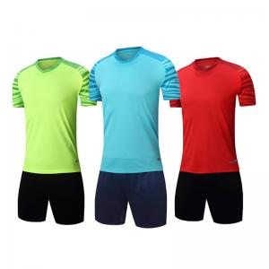 China Unisex Youth Soccer Uniforms , Multicolor Polyester Soccer Jerseys on sale
