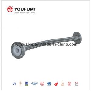 China Compression Molding PTFE Lined Pipe Fittings 100mm Flanged Coupling Type on sale