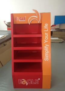Buy cheap BWCD201920 Corrugated Tiers Display Recyclable Cardboard Floor Display Stands product