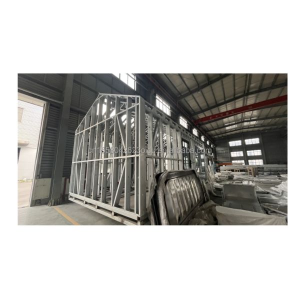 Fast-Installed Two-Storey Prefab Villa with A-Frame Design and Triangle Container Made of Galvanized Steel Square Tubes