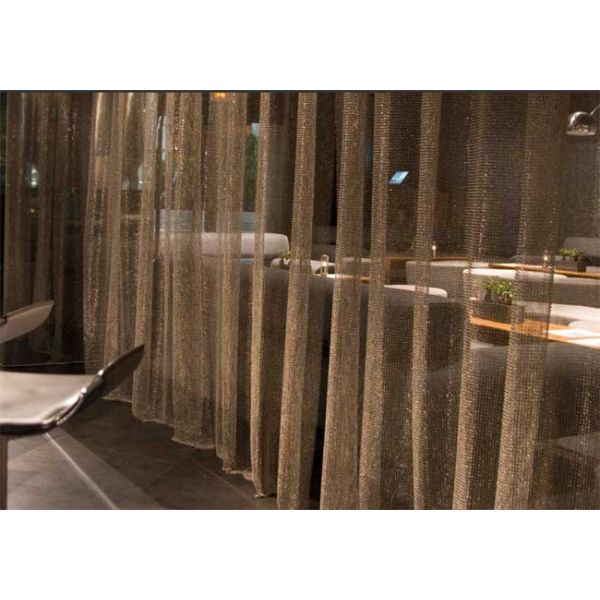 OEM Interior Ring Mesh Curtain Chainmail Fireplace Curtain